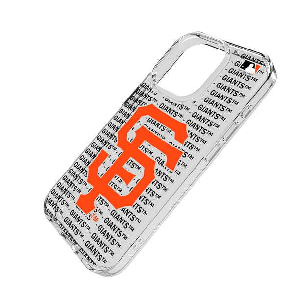 San Francisco Giants Text Backdrop iPhone Clear Phone Case for Apple iPhone Iso.Jpg