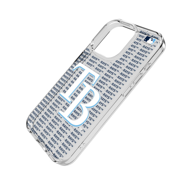 Tampa Bay Rays Text Backdrop iPhone Clear Phone Case for Apple iPhone Iso.Jpg