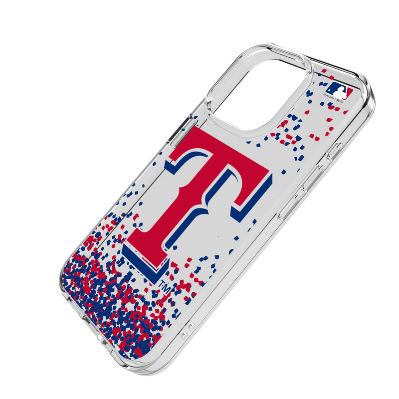 Texas Rangers Confetti iPhone Clear Phone Case for Apple iPhone Iso.Jpg