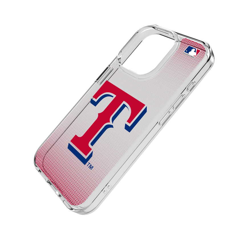 Texas Rangers Linen iPhone Clear Phone Case for Apple iPhone Iso.Jpg