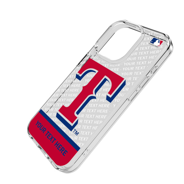 Texas Rangers Personalized EndZone Plus iPhone Clear Phone Case for Apple iPhone Iso.Jpg
