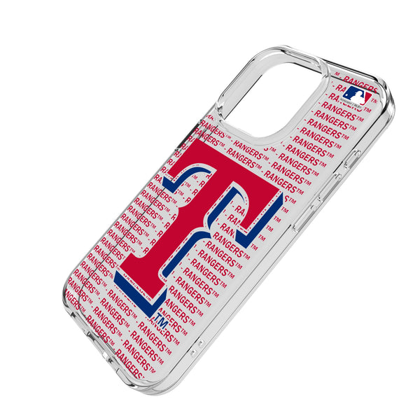 Texas Rangers Text Backdrop iPhone Clear Phone Case for Apple iPhone Iso.Jpg