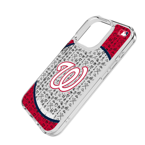 Washington Nationals Personalized Circle iPhone Clear Phone Case for Apple iPhone Iso.Jpg