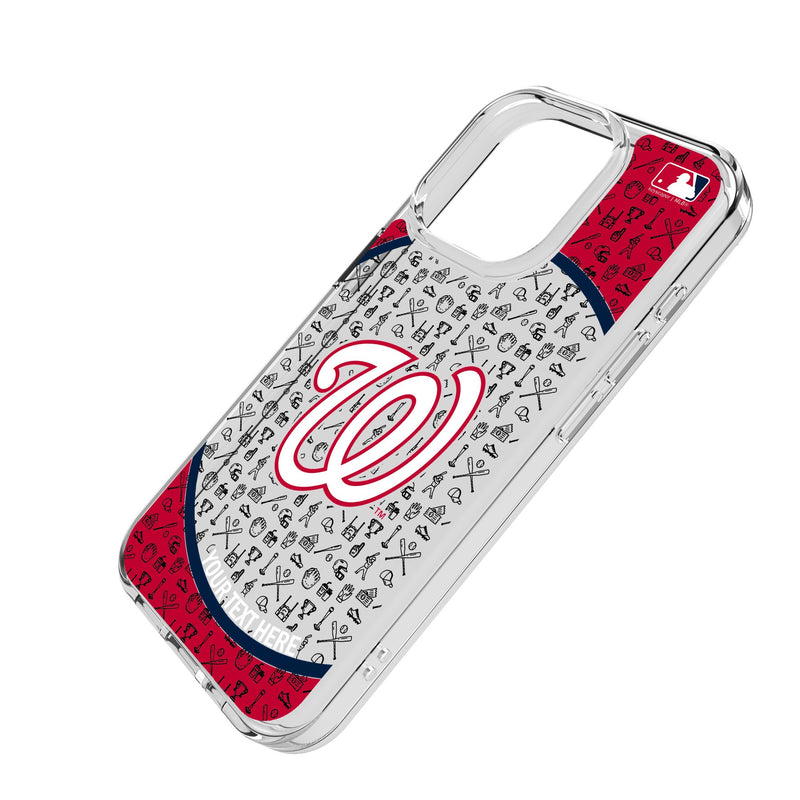Washington Nationals Personalized Circle iPhone Clear Phone Case for Apple iPhone Iso.Jpg