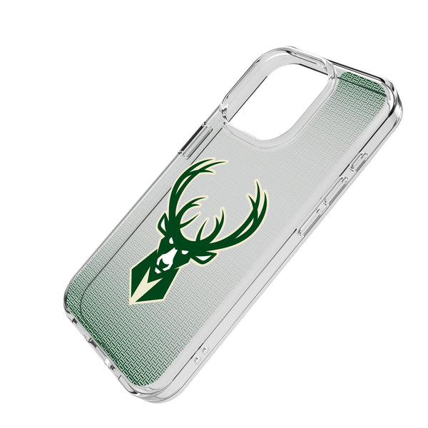 Milwaukee Bucks Linen iPhone Clear Phone Case for Apple iPhone Iso.Jpg