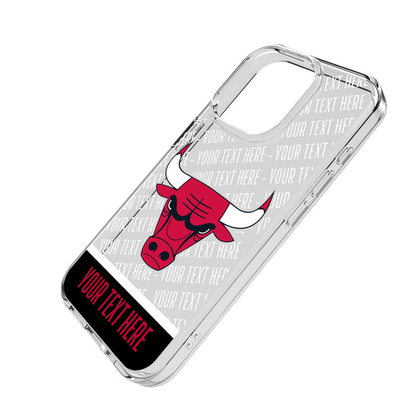Chicago Bulls Personalized EndZone Plus iPhone Clear Phone Case for Apple iPhone Iso.Jpg