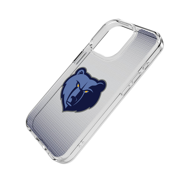Memphis Grizzlies Linen iPhone Clear Phone Case for Apple iPhone Iso.Jpg