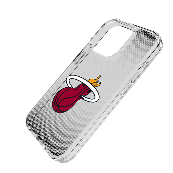 Miami Heat Linen iPhone Clear Phone Case for Apple iPhone Iso.Jpg