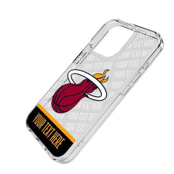 Miami Heat Personalized EndZone Plus iPhone Clear Phone Case for Apple iPhone Iso.Jpg