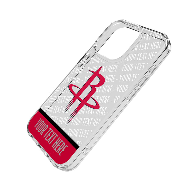 Houston Rockets Personalized EndZone Plus iPhone Clear Phone Case for Apple iPhone Iso.Jpg