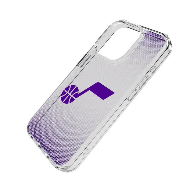 Utah Jazz Linen iPhone Clear Phone Case for Apple iPhone Iso.Jpg