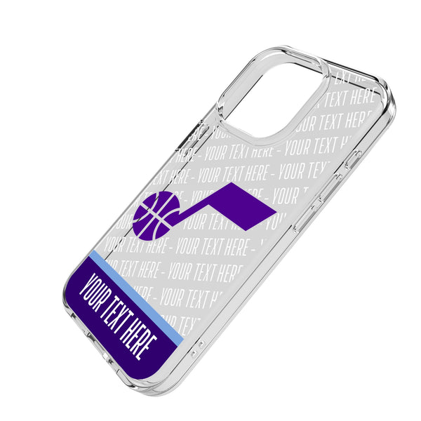Utah Jazz Personalized EndZone Plus iPhone Clear Phone Case for Apple iPhone Iso.Jpg