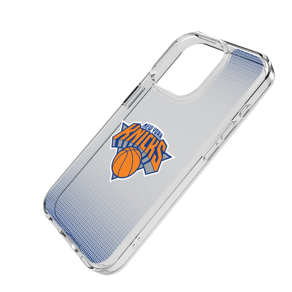 New York Knicks Linen iPhone Clear Phone Case for Apple iPhone Iso.Jpg