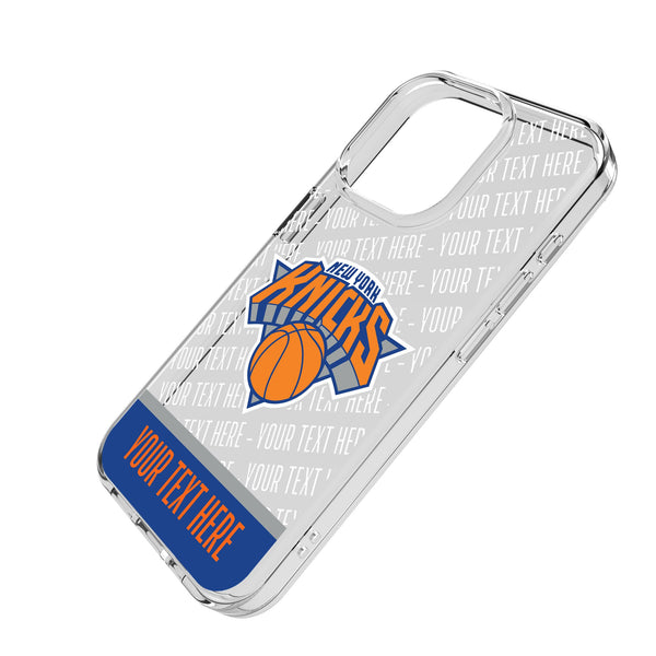 New York Knicks Personalized EndZone Plus iPhone Clear Phone Case for Apple iPhone Iso.Jpg