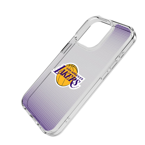 Los Angeles Lakers Linen iPhone Clear Phone Case for Apple iPhone Iso.Jpg