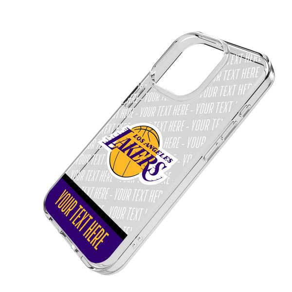 Los Angeles Lakers Personalized EndZone Plus iPhone Clear Phone Case for Apple iPhone Iso.Jpg