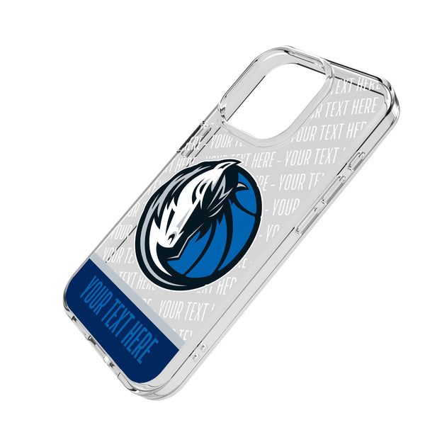 Dallas Mavericks Personalized EndZone Plus iPhone Clear Phone Case for Apple iPhone Iso.Jpg