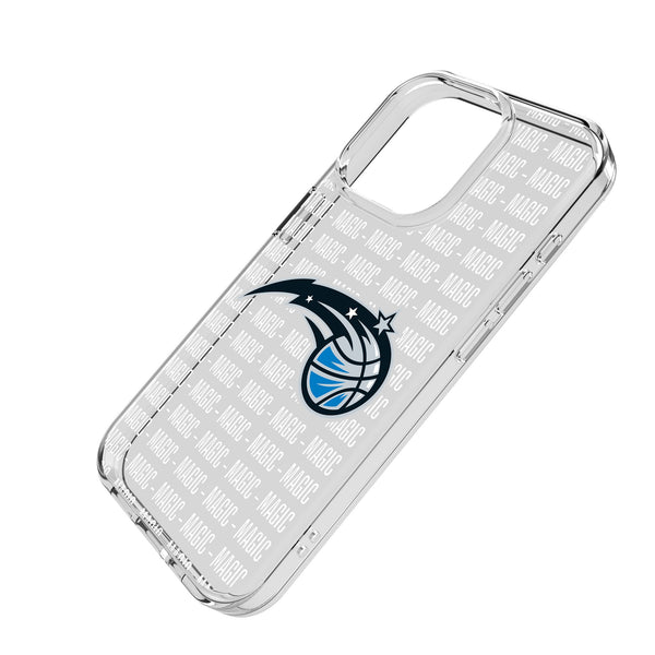 Orlando Magic Text Backdrop iPhone Clear Phone Case for Apple iPhone Iso.Jpg