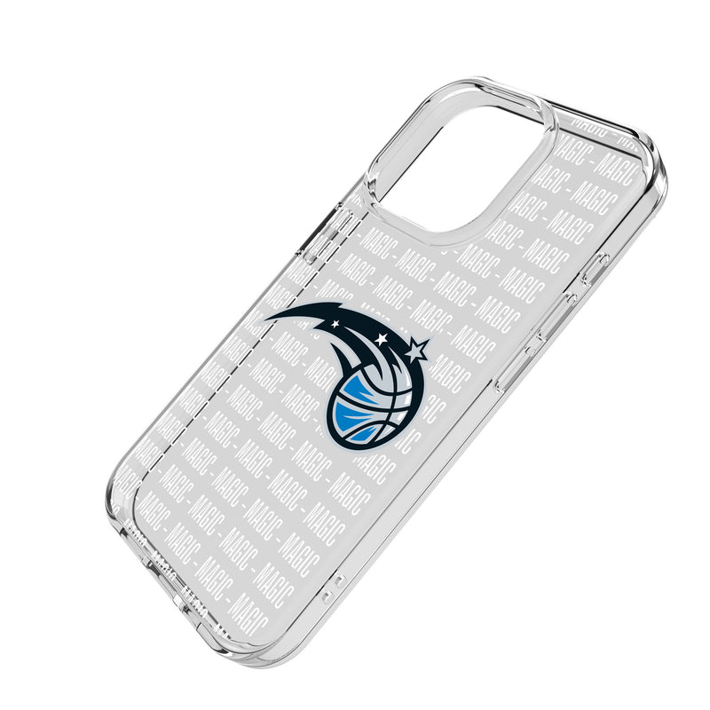 Orlando Magic Text Backdrop iPhone Clear Phone Case for Apple iPhone Iso.Jpg