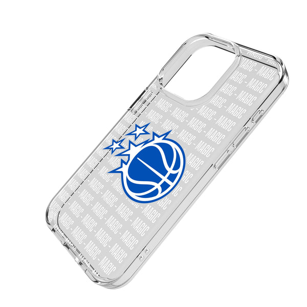 Orlando Magic Text Backdrop iPhone Clear Phone Case for Apple iPhone Iso.Jpg