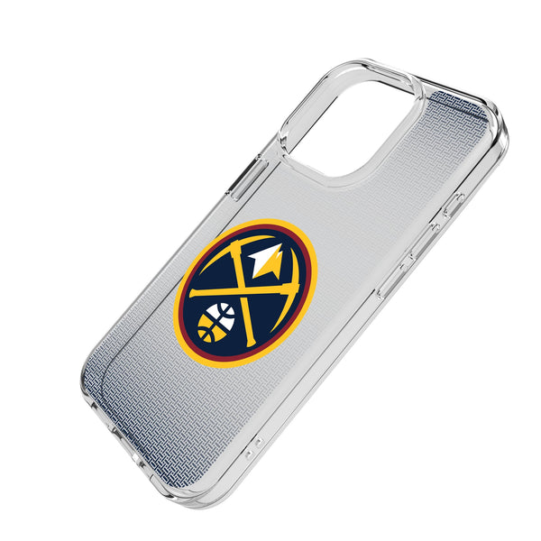 Denver Nuggets Linen iPhone Clear Phone Case for Apple iPhone Iso.Jpg