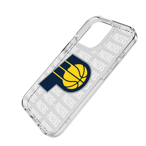 Indiana Pacers Text Backdrop iPhone Clear Phone Case for Apple iPhone Iso.Jpg