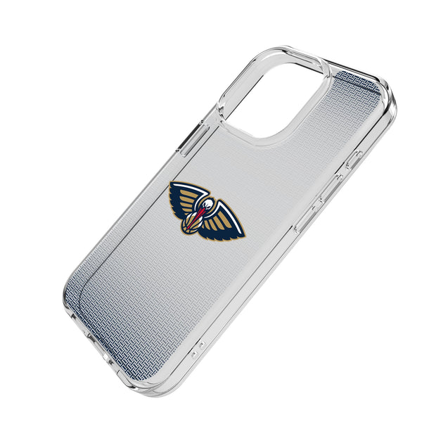 New Orleans Pelicans Linen iPhone Clear Phone Case for Apple iPhone Iso.Jpg