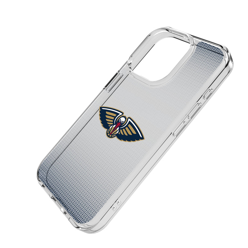 New Orleans Pelicans Linen iPhone Clear Phone Case for Apple iPhone Iso.Jpg