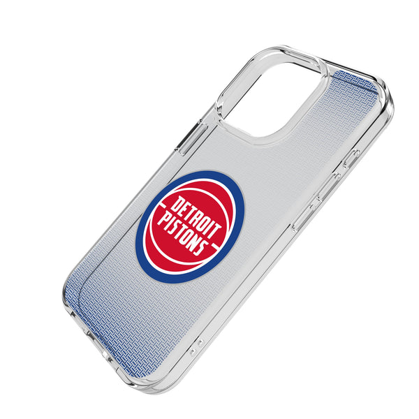 Detroit Pistons Linen iPhone Clear Phone Case for Apple iPhone Iso.Jpg