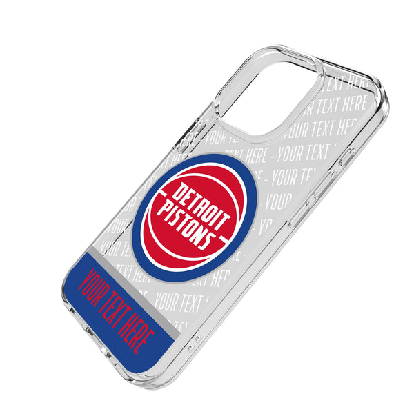 Detroit Pistons Personalized EndZone Plus iPhone Clear Phone Case for Apple iPhone Iso.Jpg