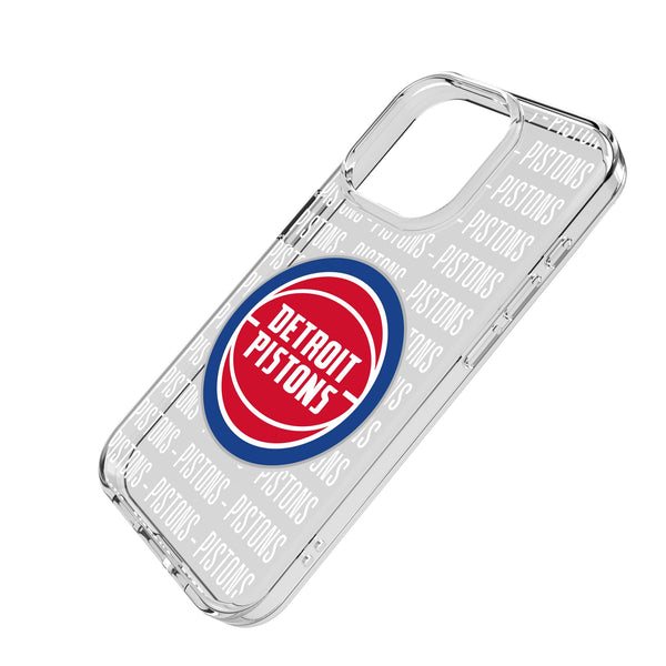 Detroit Pistons Text Backdrop iPhone Clear Phone Case for Apple iPhone Iso.Jpg