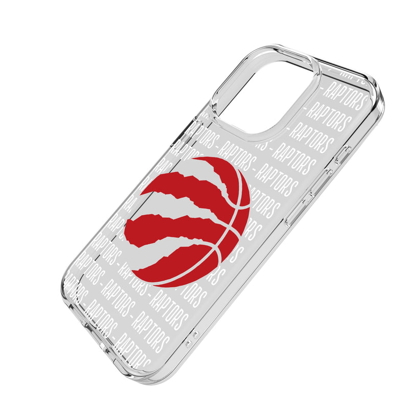 Toronto Raptors Text Backdrop iPhone Clear Phone Case for Apple iPhone Iso.Jpg