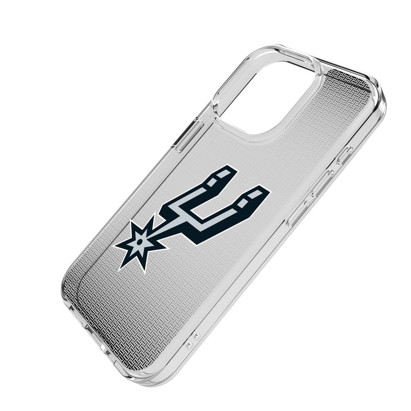 San Antonio Spurs Linen iPhone Clear Phone Case for Apple iPhone Iso.Jpg