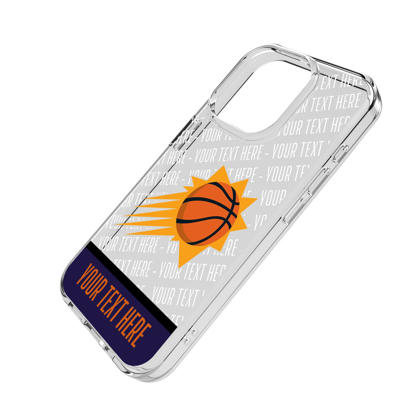 Phoenix Suns Personalized EndZone Plus iPhone Clear Phone Case for Apple iPhone Iso.Jpg