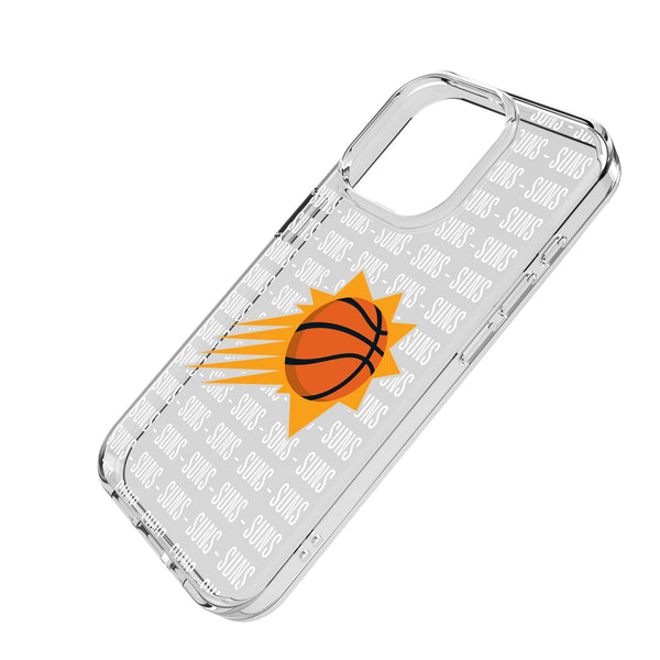 Phoenix Suns Text Backdrop iPhone Clear Phone Case for Apple iPhone Iso.Jpg