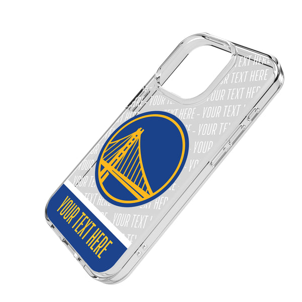 Golden State Warriors Personalized EndZone Plus iPhone Clear Phone Case for Apple iPhone Iso.Jpg