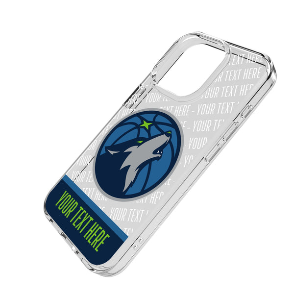Minnesota Timberwolves Personalized EndZone Plus iPhone Clear Phone Case for Apple iPhone Iso.Jpg