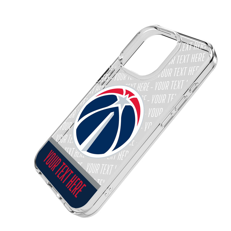 Washington Wizards Personalized EndZone Plus iPhone Clear Phone Case for Apple iPhone Iso.Jpg