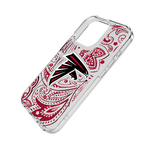 Atlanta Falcons Paisley iPhone Clear Phone Case for Apple iPhone Iso.Jpg