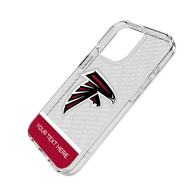 Atlanta Falcons Personalized EndZone Plus iPhone Clear Phone Case for Apple iPhone Iso.Jpg