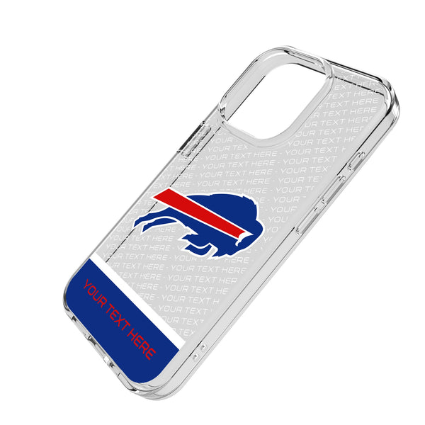 Buffalo Bills Personalized EndZone Plus iPhone Clear Phone Case for Apple iPhone Iso.Jpg