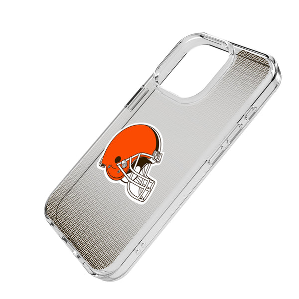 Cleveland Browns Linen iPhone Clear Phone Case for Apple iPhone Iso.Jpg