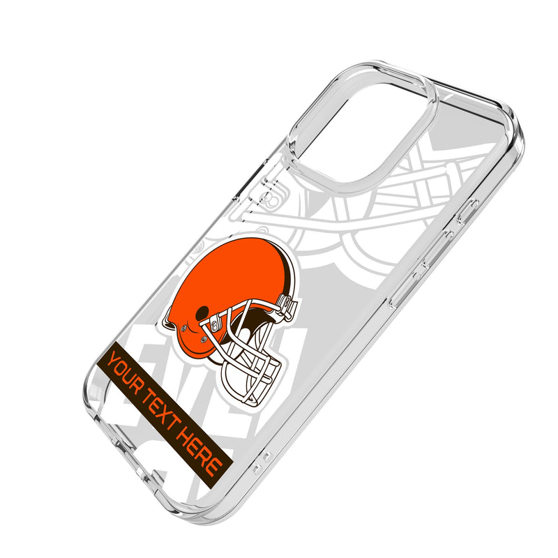 Cleveland Browns Personalized Tilt iPhone Clear Phone Case for Apple iPhone Iso.Jpg