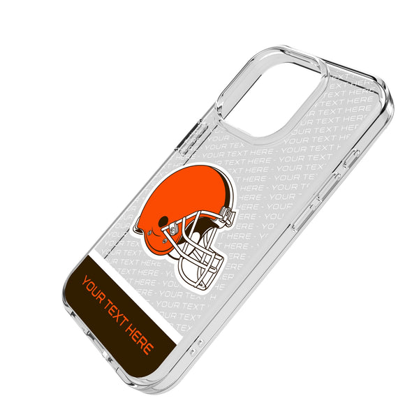 Cleveland Browns Personalized EndZone Plus iPhone Clear Phone Case for Apple iPhone Iso.Jpg