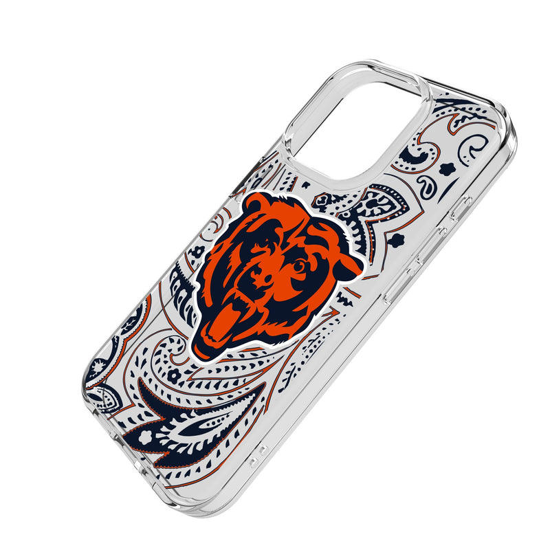 Chicago Bears Paisley iPhone Clear Phone Case for Apple iPhone Iso.Jpg