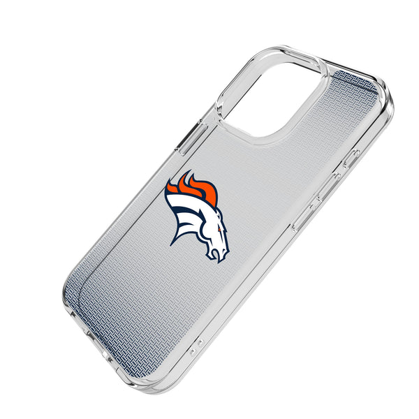 Denver Broncos Linen iPhone Clear Phone Case for Apple iPhone Iso.Jpg