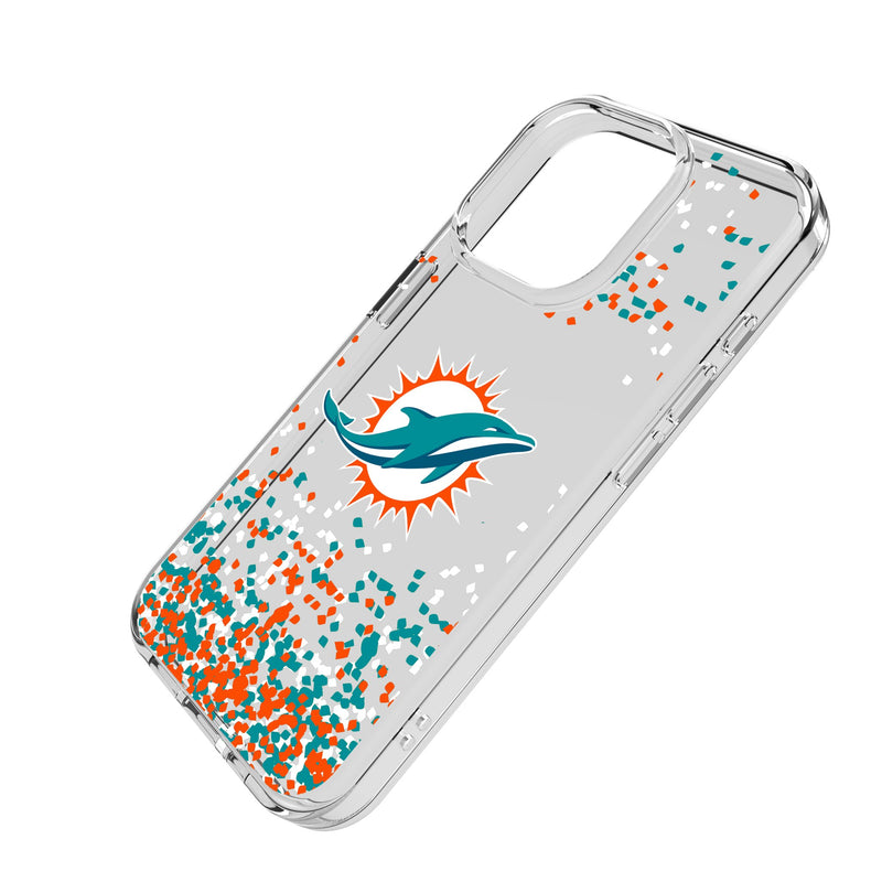 Miami Dolphins Confetti iPhone Clear Phone Case for Apple iPhone Iso.Jpg
