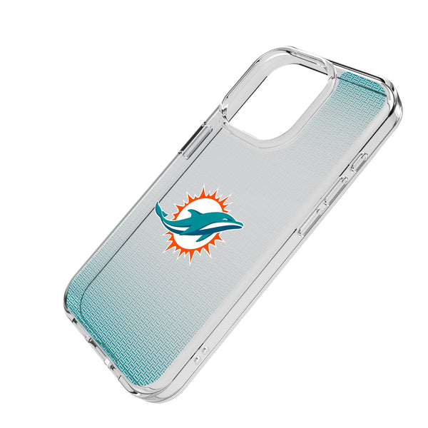 Miami Dolphins Linen iPhone Clear Phone Case for Apple iPhone Iso.Jpg