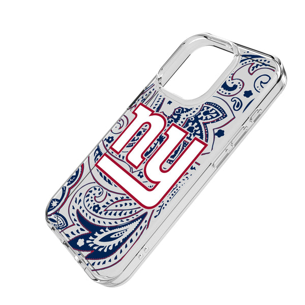 New York Giants Paisley iPhone Clear Phone Case for Apple iPhone Iso.Jpg