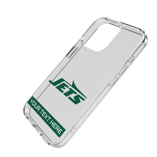 New York Jets Personalized Tilt iPhone Clear Phone Case for Apple iPhone Iso.Jpg